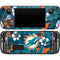 NFL Miami Dolphins Tropical Print Steam Deck Handheld Gaming Computer Skin